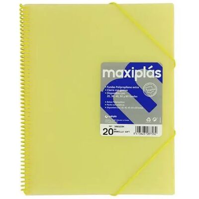 Grafoplas Cartella 20 Buste Maxiplás Soft Yellow One Size Grafoplas Cartella 20 Buste Maxiplás Soft Yellow One Size