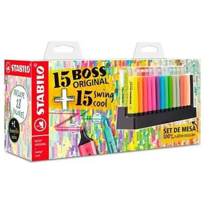 Stabilo Evidenziatore Boss Original & Swing Cool 30 Unità Stabilo Evidenziatore Boss Original & Swing Cool 30 Unità