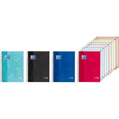 Oxford Quaderno A4+ 5x5 160 Sheets 5 Unità Multicolor One Size Oxford Quaderno A4+ 5x5 160 Sheets 5 Unità Multicolor One Size