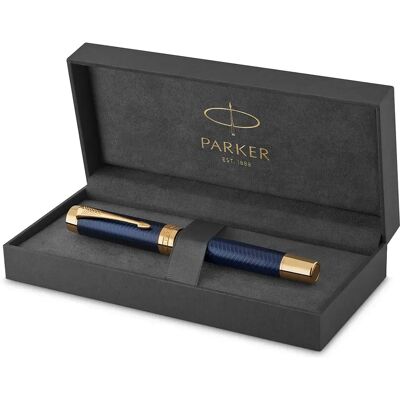 Parker Penna Duofold Centennial Prestige Chevron Blue / Silver One Size Parker Penna Duofold Centennial Prestige Chevron Blue / Silver One Size