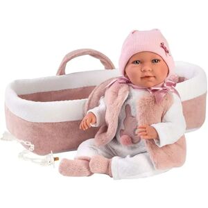 Bambola Baby Rosa Llorens Mimi - Finitura morbida, 40cm, Carrozzina Bambola Baby Rosa Llorens Mimi - Finitura morbida, 40cm, Carrozzina