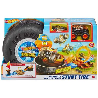 Hot Wheels Set Da Gioco Con Pneumatici Per Acrobazie Di Monster Truck Hot Wheels Set Da Gioco Con Pneumatici Per Acrobazie Di Monster Truck