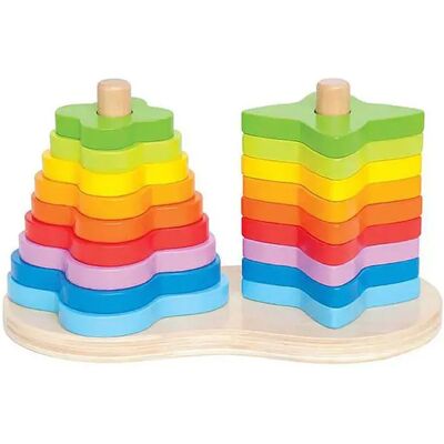 Hape Forme Di Impilamento A Doppio Arcobaleno Hape Forme Di Impilamento A Doppio Arcobaleno