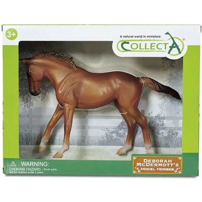 Collecta Purosangue Baio Scatola 1:12 Modellino Deluxe Collecta Purosangue Baio Scatola 1:12 Modellino Deluxe