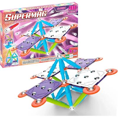 Gioco di costruzione magnetico - 98 pezzi - Set creativo Gioco di costruzione magnetico - 98 pezzi - Set creativo