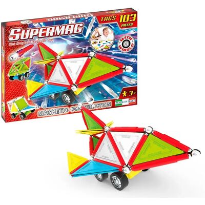 Tachan Tags Wheels 103 Pezzi - Giocattolo Educativo Tachan Tags Wheels 103 Pezzi - Giocattolo Educativo