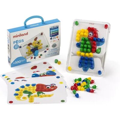 Miniland Scuola Elementare Pegs 20 Mm 100 Unità Miniland Scuola Elementare Pegs 20 Mm 100 Unità