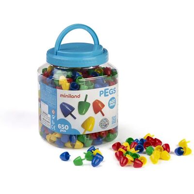 Miniland Scuola Elementare Pegs 20 Mm 650 Unità Miniland Scuola Elementare Pegs 20 Mm 650 Unità