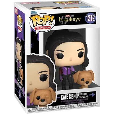 Funko Personaggio Di Kate Bishop Con Lucky Il Cane Da Pizza Hawkeye Funko Personaggio Di Kate Bishop Con Lucky Il Cane Da Pizza Hawkeye