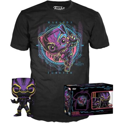 Funko E T-shirt E Figure Esclusiva Di Wakanda Forever Black Panther Marvel Funko E T-shirt E Figure Esclusiva Di Wakanda Forever Black Panther Marvel
