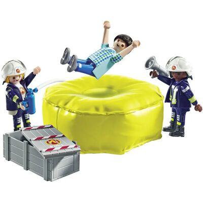 Playmobil Gioco Di Costruzione Di Pompiere Con Cuscino D´aria Playmobil Gioco Di Costruzione Di Pompiere Con Cuscino D´aria