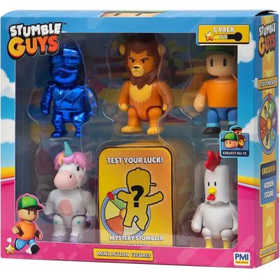 Set di Figure Stumble Guys - 6 Colorate 7,5 Cm Set di Figure Stumble Guys - 6 Colorate 7,5 Cm