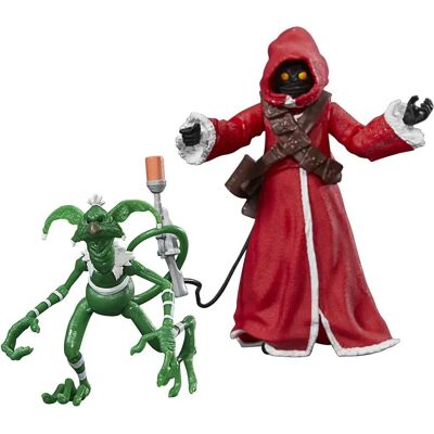 Star Wars Figura Jawa & Salacious B. Crumb Edizione Natalizia Della Serie Nera Star Wars Figura Jawa & Salacious B. Crumb Edizione Natalizia Della Serie Nera