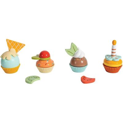 Eurekakids Cupcake Di Legno Per Giocare. Costruisci E Crea Eurekakids Cupcake Di Legno Per Giocare. Costruisci E Crea