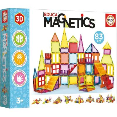 Educa Gioco Di Costruzioni Magnetiche 83 Pezzi Educa Gioco Di Costruzioni Magnetiche 83 Pezzi