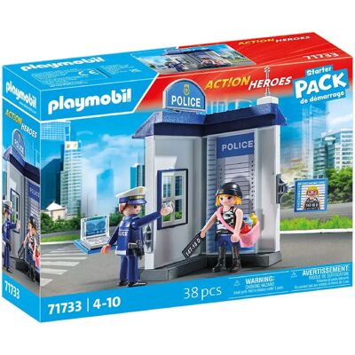 Playmobil Figura Starter Pack Stanza Di Polizia Playmobil Figura Starter Pack Stanza Di Polizia