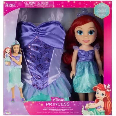 Jakks Pacific Ariel + Bambola In Costume La Sirenetta Disney 38 Cm Jakks Pacific Ariel + Bambola In Costume La Sirenetta Disney 38 Cm
