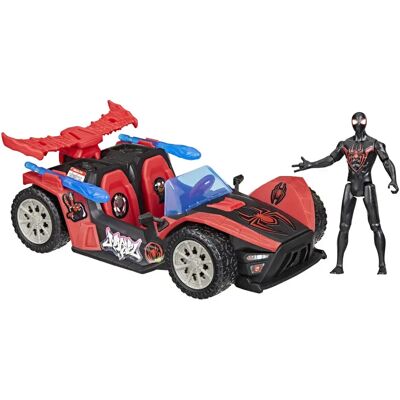 Spiderman Figura D´azione Epic World Of Action Miles Morales Launcher Car Spiderman Figura D´azione Epic World Of Action Miles Morales Launcher Car
