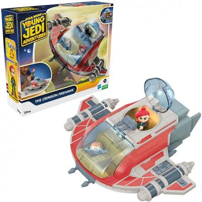 Hasbro Il Falco Di Fuoco Cremisi Con 2 Figure Star Wars Hasbro Il Falco Di Fuoco Cremisi Con 2 Figure Star Wars