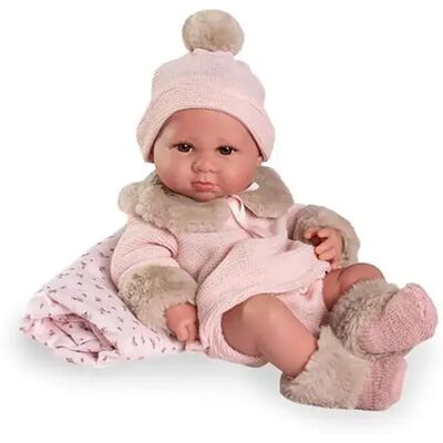 Bambola Luca Antonio Juan 42cm Neonata con Coperta Floreale Bambola Luca Antonio Juan 42cm Neonata con Coperta Floreale