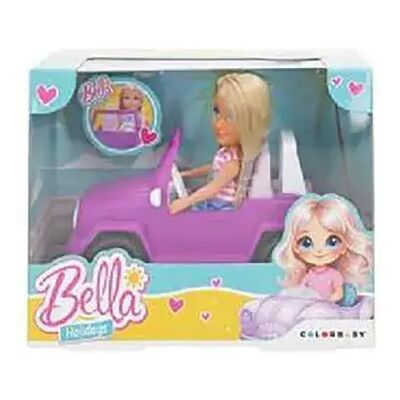 Colorbaby Bella Con Bambola Macchina 18x10x14 Cm Multicolor One Size Colorbaby Bella Con Bambola Macchina 18x10x14 Cm Multicolor One Size