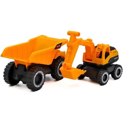 Tachan Camion Ribaltabile+escavatore Luci E Suoni Eroi Della Città Multicolor One Size Tachan Camion Ribaltabile+escavatore Luci E Suoni Eroi Della Città Multicolor One Size