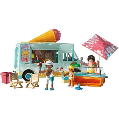 Playmobil Gioco Di Costruzione Del Furgone Dei Gelati Con Negozio Di Surf Playmobil Gioco Di Costruzione Del Furgone Dei Gelati Con Negozio Di Surf