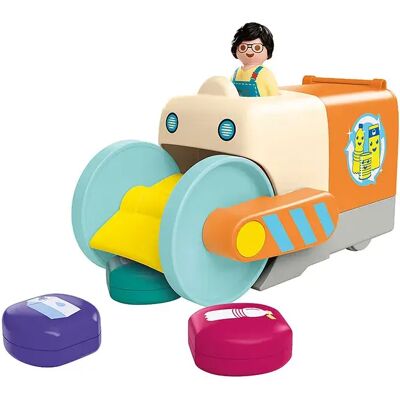 Playmobil Junior: Gioco Di Costruzione Di Camion Della Spazzatura Playmobil Junior: Gioco Di Costruzione Di Camion Della Spazzatura