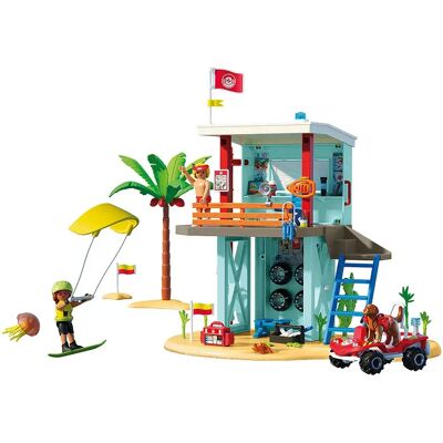 Playmobil Gioco Di Costruzione Torre Di Guardia Con Auto Da Spiaggia Playmobil Gioco Di Costruzione Torre Di Guardia Con Auto Da Spiaggia