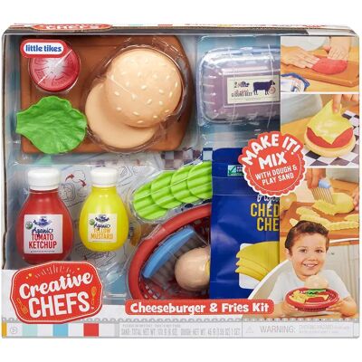 Little Tikes Kit Cheeseburger/patatine Fritte Degli Chef Creativi Little Tikes Kit Cheeseburger/patatine Fritte Degli Chef Creativi