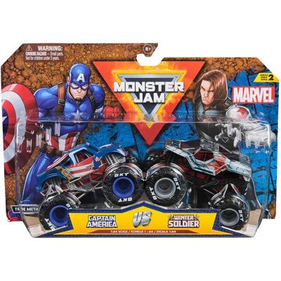 Monster Jam Camion Marvel Captain America Vswinter Soldier Monster Jam Camion Marvel Captain America Vswinter Soldier
