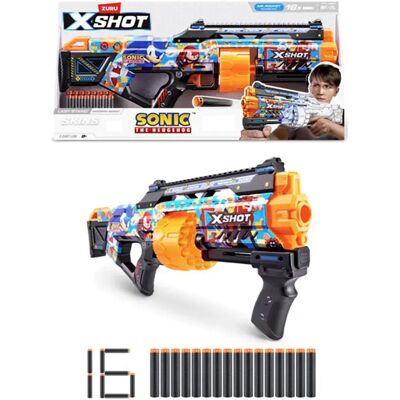 X-Shot Sonic Skins Pistola con Dardi - Giocattolo per Bambini X-Shot Sonic Skins Pistola con Dardi - Giocattolo per Bambini