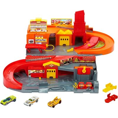Mattel Veicolo Del Set Portatile Rally Town Mattel Veicolo Del Set Portatile Rally Town