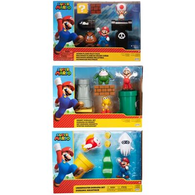 Set di Diorami Mario Jakks Pacific - Action Figures e Scene Set di Diorami Mario Jakks Pacific - Action Figures e Scene