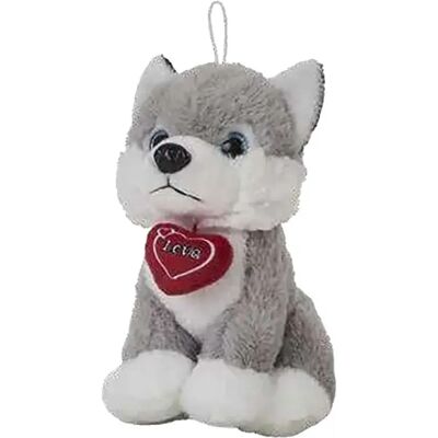 BigBuy Husky Cuore Peluche - Giocattoli BigBuy Husky Cuore Peluche - Giocattoli
