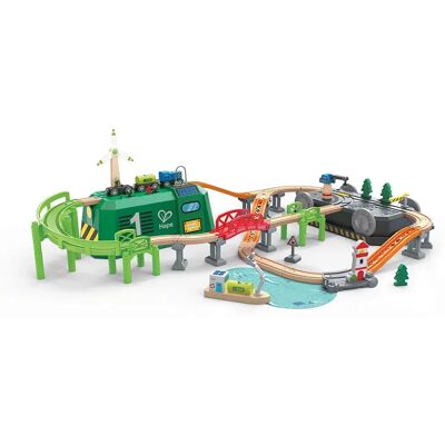 Hape Set Treno Eco Energia In Secchiello Hape Set Treno Eco Energia In Secchiello