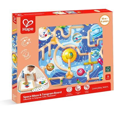 Hape Labirinto Spaziale E Tavola Tangram Hape Labirinto Spaziale E Tavola Tangram