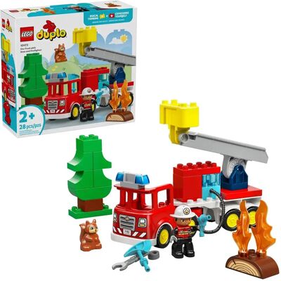 Lego Gioco Di Costruzioni: Camion Dei Pompieri Con Manichetta E Vigili Del Fuoco Lego Gioco Di Costruzioni: Camion Dei Pompieri Con Manichetta E Vigili Del Fuoco