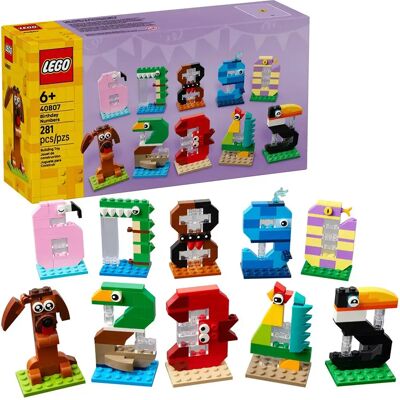Lego Gioco Di Costruzione Birthday Numbers 281 Pezzi Lego Gioco Di Costruzione Birthday Numbers 281 Pezzi