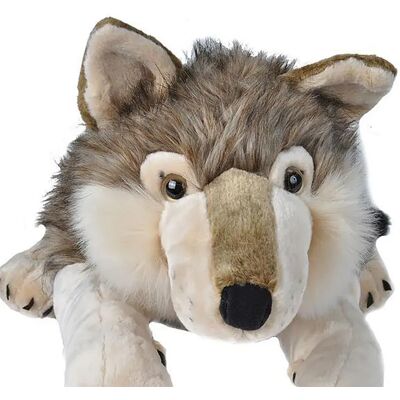 Wild Republic Lupo Di Peluche Cuddlekins Jumbo 76 Cm Wild Republic Lupo Di Peluche Cuddlekins Jumbo 76 Cm