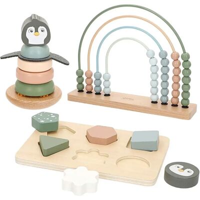 Woomax Gioco Educativo Wooden 3 Games Set Woomax Gioco Educativo Wooden 3 Games Set