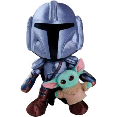 Simba Orsacchiotto Star Wars Mandalorian With Mini Grogu 25 Cm Simba Orsacchiotto Star Wars Mandalorian With Mini Grogu 25 Cm