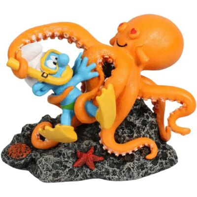 Diverse Figura Diving Smurf With Octopus Diverse Figura Diving Smurf With Octopus
