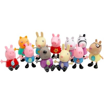 Diverse Figure Set Collezionabile 11 Modelli Spedizione Casuale Peppa Pig Assortito Diverse Figure Set Collezionabile 11 Modelli Spedizione Casuale Peppa Pig Assortito