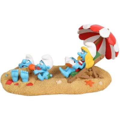 Diverse Figura Smurfette And Baby Smurf On The Beach Diverse Figura Smurfette And Baby Smurf On The Beach