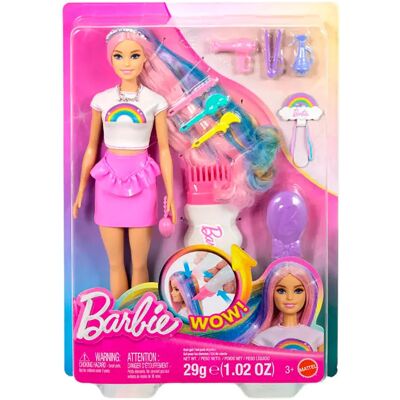 Barbie Bambola Rainbow Sparkle Hair P2 Barbie Bambola Rainbow Sparkle Hair P2