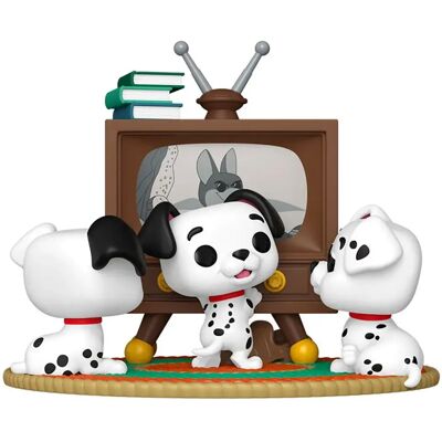 Funko Figura Disney 101 Dalmatians Rolly Patch & Lucky With Tv Funko Figura Disney 101 Dalmatians Rolly Patch & Lucky With Tv