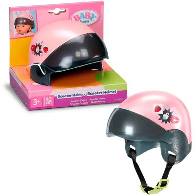 Baby Born Bambola Scooter Helmet 43cm (840801) Pink One Size Baby Born Bambola Scooter Helmet 43cm (840801) Pink One Size