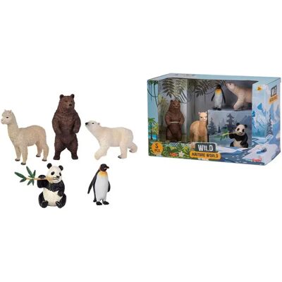 Dickie Toys Figure Di Animali Set Di Animali Selvatici Del Mondo Naturale (103310) Dickie Toys Figure Di Animali Set Di Animali Selvatici Del Mondo Naturale (103310)
