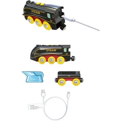 Hape Set Treno A Vapore Con Fischietto Hape Set Treno A Vapore Con Fischietto
